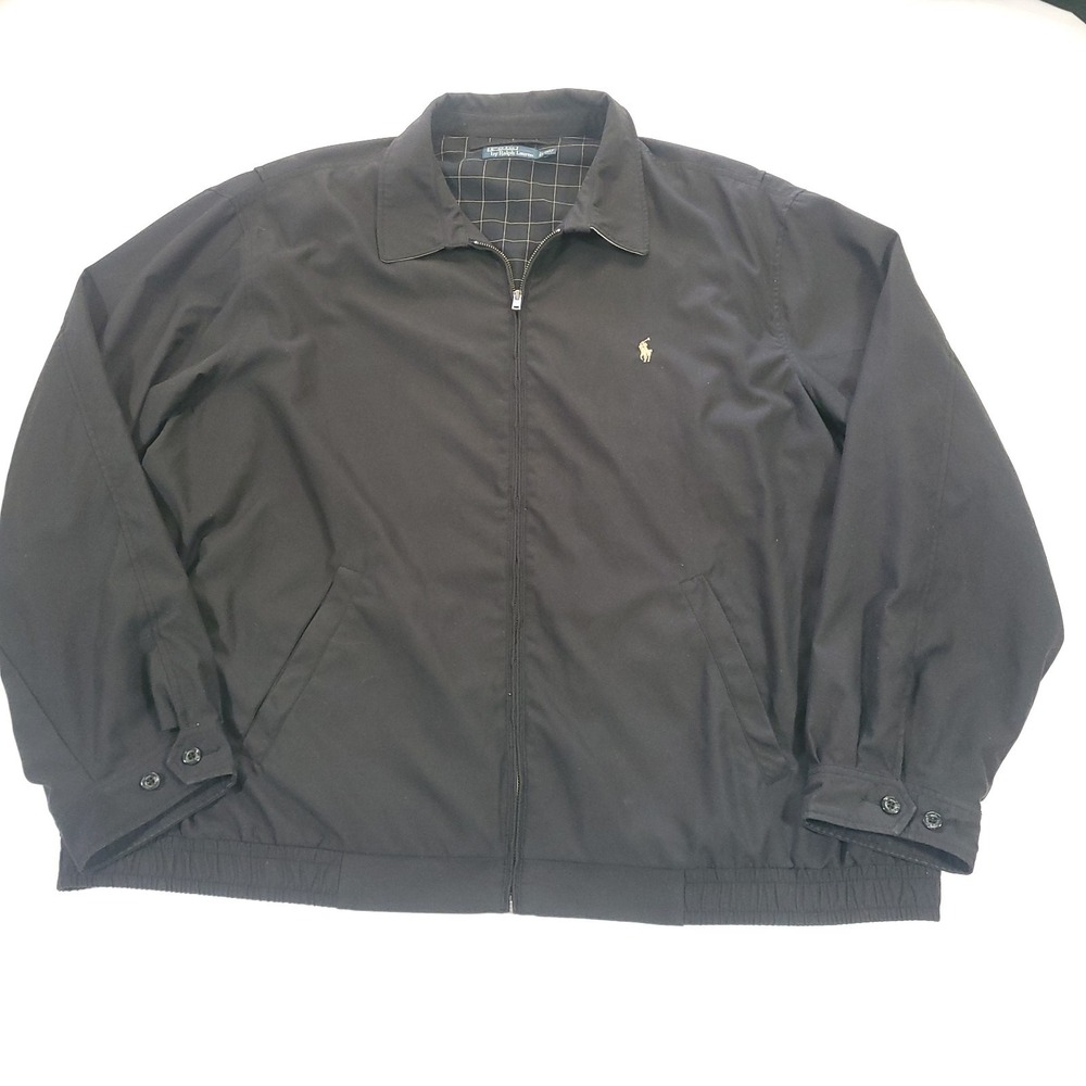 Polo Ralph Lauren bi-swing microfiber windbreaker jacket 3XLT Black Light Coat